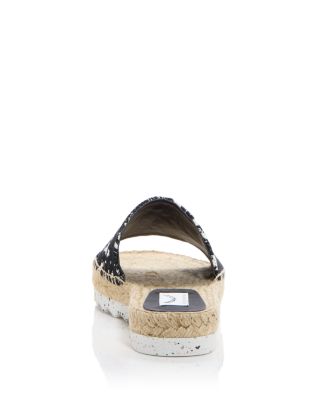 Stella McCartney Women's Gaia Embroidered Espadrille Slide