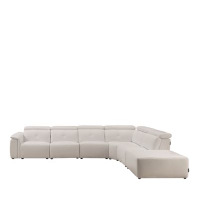 Nuvola 6-Piece Power Reclining Leather Sectional