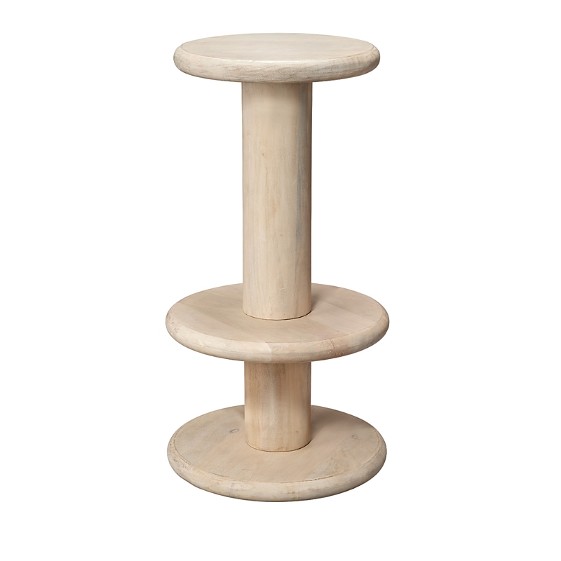 Jamie Young Rye Mango Wood Barstool In Neutral