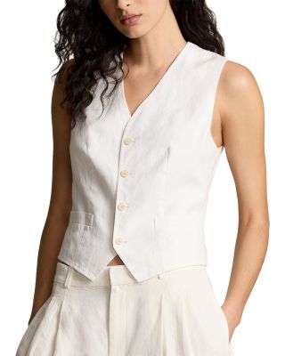 Ralph Lauren - V Neck Button Placket Vest