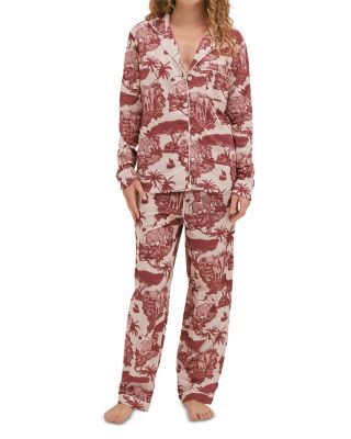 Desmond & Dempsey - Loxodonta Long Pajama Set