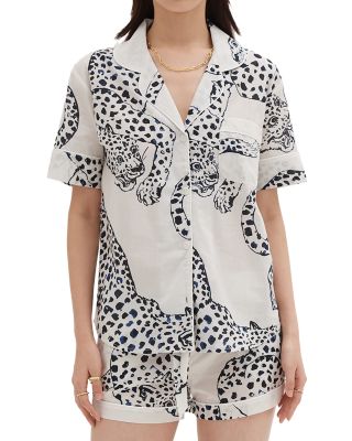 Cotton Jaguar Shorts Pajama Set