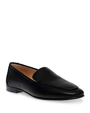 Shop Steve Madden Women's Fitz Loafers In Black Leather