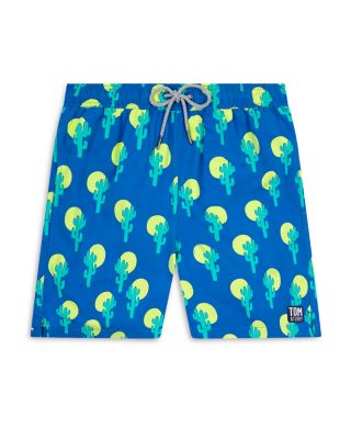 TOM & TEDDY - Printed 6" Swim Trunks