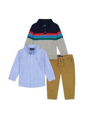 Andy & Evan - Boys' Colorblocked 1/4 Neck Sweater Set - Little Kid, Big Kid