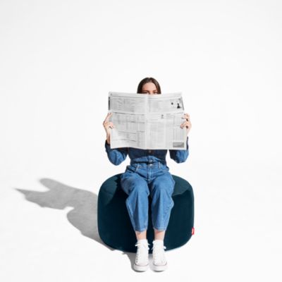 Point Large Royal Velvet Pouf