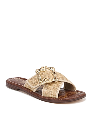 Sam Edelman Gracyn Slide Sandal In Dark Natural