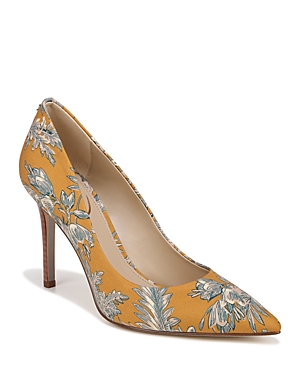 Shop Sam Edelman Women's Hazel Pointed Toe Pumps In Washed Marigold