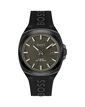 Shop Hugo Boss Walker Watch, 41mm In Green/black