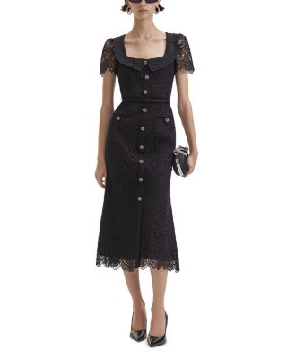 Self Portrait Guipure Lace Midi Dress Bloomingdale s