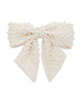 Lele Sadoughi - Natalia Faux Pearl Bow Barrette