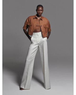 AGIATE(Max Mara) コットン キャンバス クロップド ジャケット Max Mara Agiate Cropped Jacket | Bloomingdale's