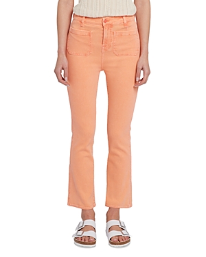 Shop 7 For All Mankind High Rise Slim Kick Flare Jeans In Love Again In Grapefruit