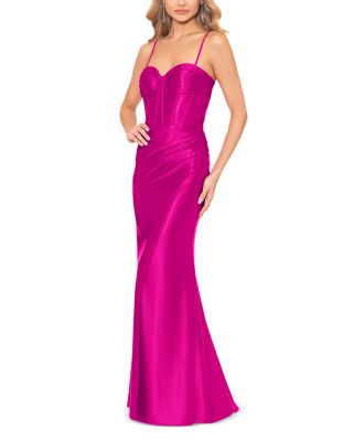Satin Mermaid Bustier Gown - 100% Exclusive