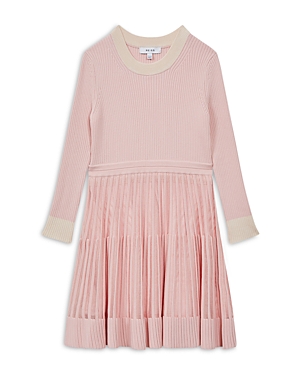 Shop Reiss Girls' Teagan Sr Sweater Dress - Big Kid In Pink