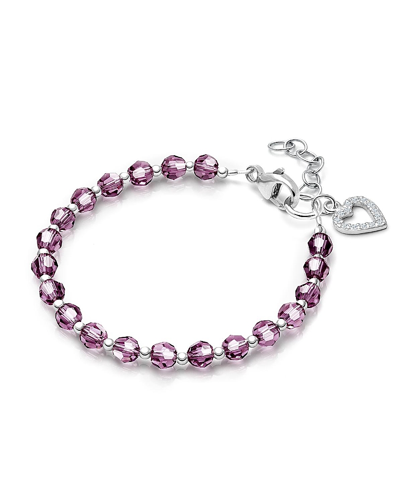 Tiny Blessings Children's Sterling Silver Birthstone Crystal Bracelet Girls' 6.25" Bracelet