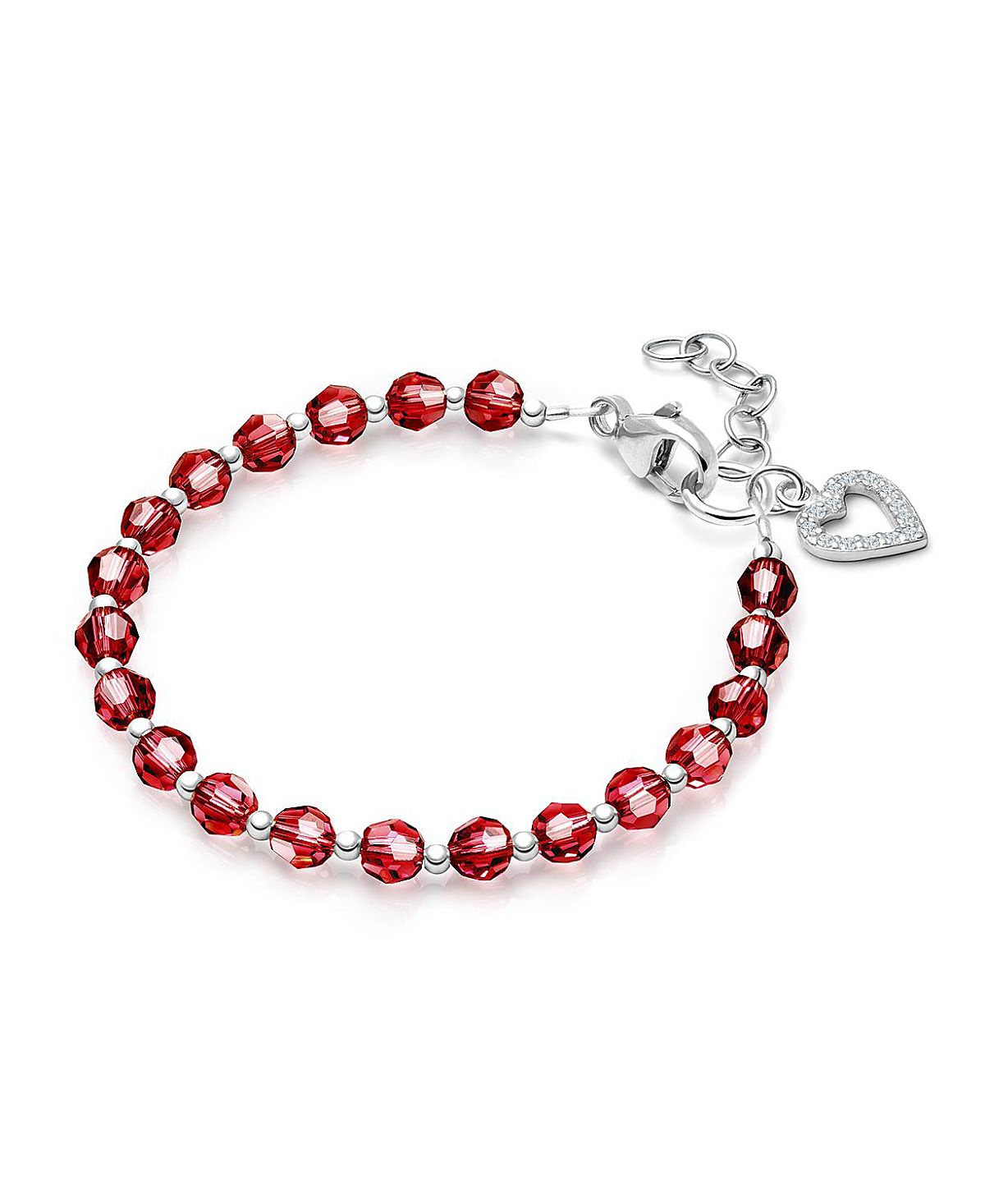 Tiny Blessings Children's Sterling Silver Birthstone Crystal Bracelet Girls' 6.25" Bracelet