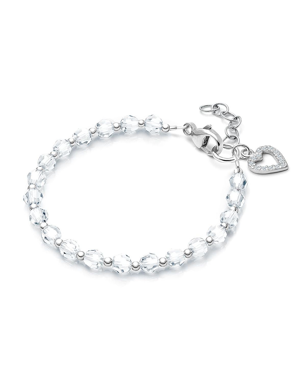 Tiny Blessings Children's Sterling Silver Birthstone Crystal Bracelet Girls' 6.25" Bracelet