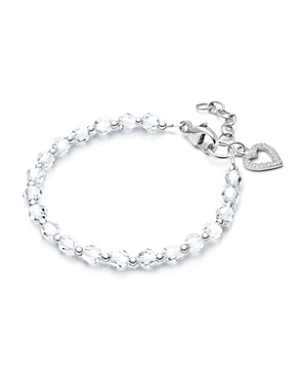 Tiny Blessings Children's Sterling Silver Birthstone Crystal Bracelet Girls' 6.25 Bracelet In April