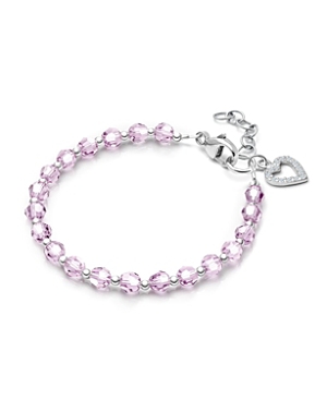 Tiny Blessings Girls' Sterling Silver Birthstone Crystal 6.25 Bracelet - Baby, Little Kid, Big Kid