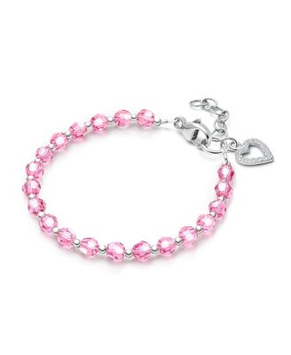 Children's Sterling Silver Birthstone Crystal Bracelet Girls' 6.25" Bracelet
