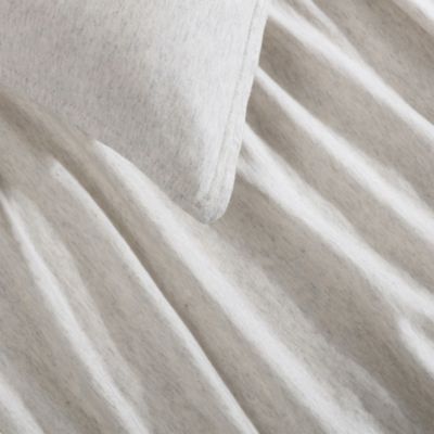 Modern M&eacute;lange  Jersey 3 Piece Duvet Cover Set, King