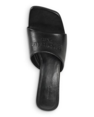 Women&#39;s Logo High Heel Slide Sandals