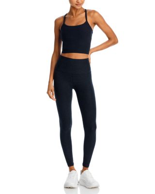 Spacedye Caught In The Midi High Waisted Legging in Darkest Night