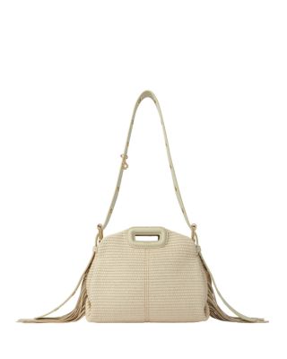 Maje - Miss M Mini Raffia Effect Bag