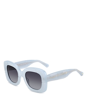 Shop Kate Spade New York Josey Square Sunglasses, 50mm In Blue/gray Gradient