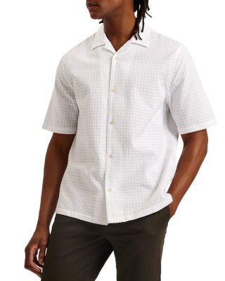 Ted Baker - Textured Short Sleeve Button Front Shirt