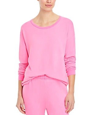 Aqua Travis Cropped Sweatshirt - 100% Exclusive In Neon Pink