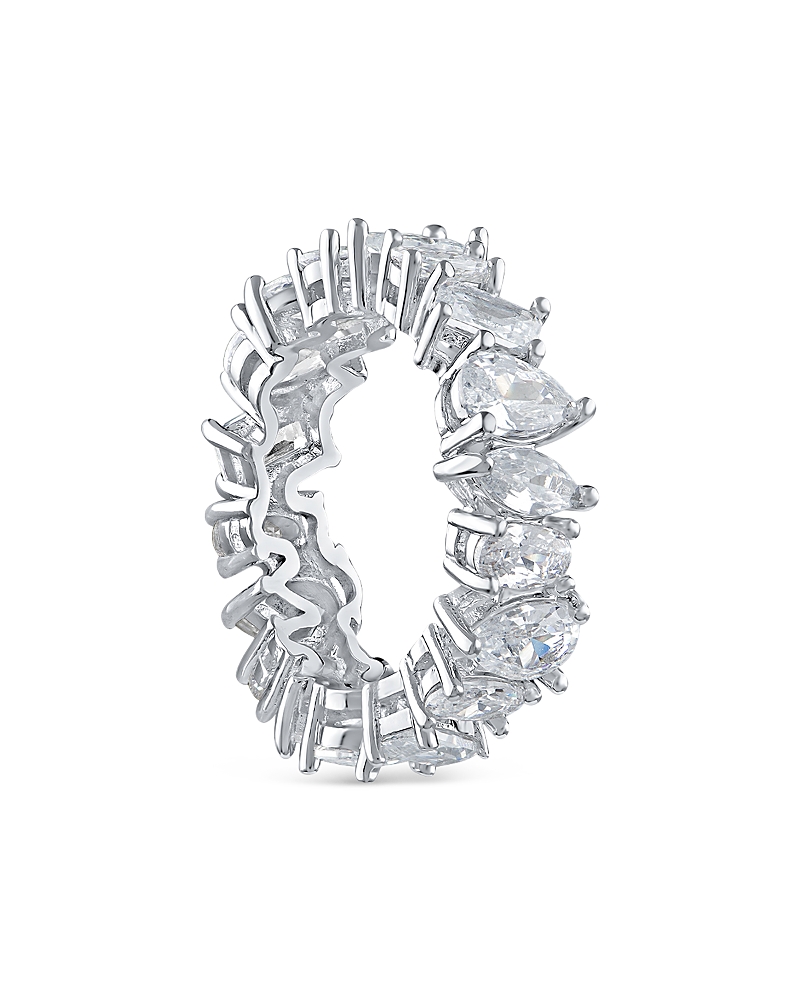 Cz By Kenneth Jay Lane Multi Shape Eternity Band
