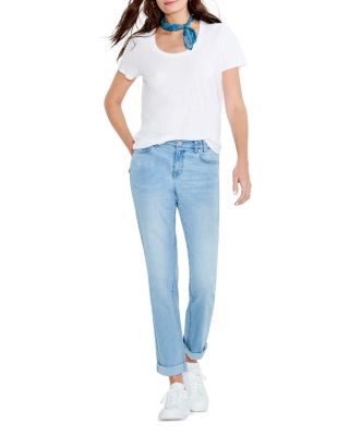 Mid Rise Girlfriend Jeans in Breeze & Atlantic