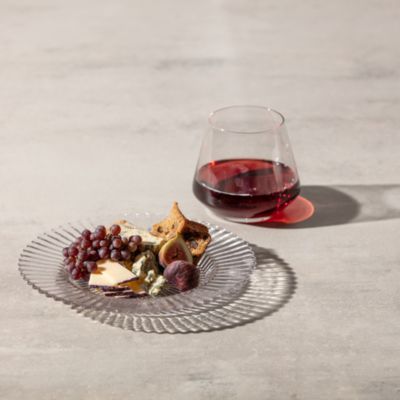 Archie Clear Dessert Plate, Set of 4