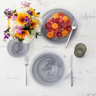 La Jolla Grey Bread & Butter Plate, Set of 4