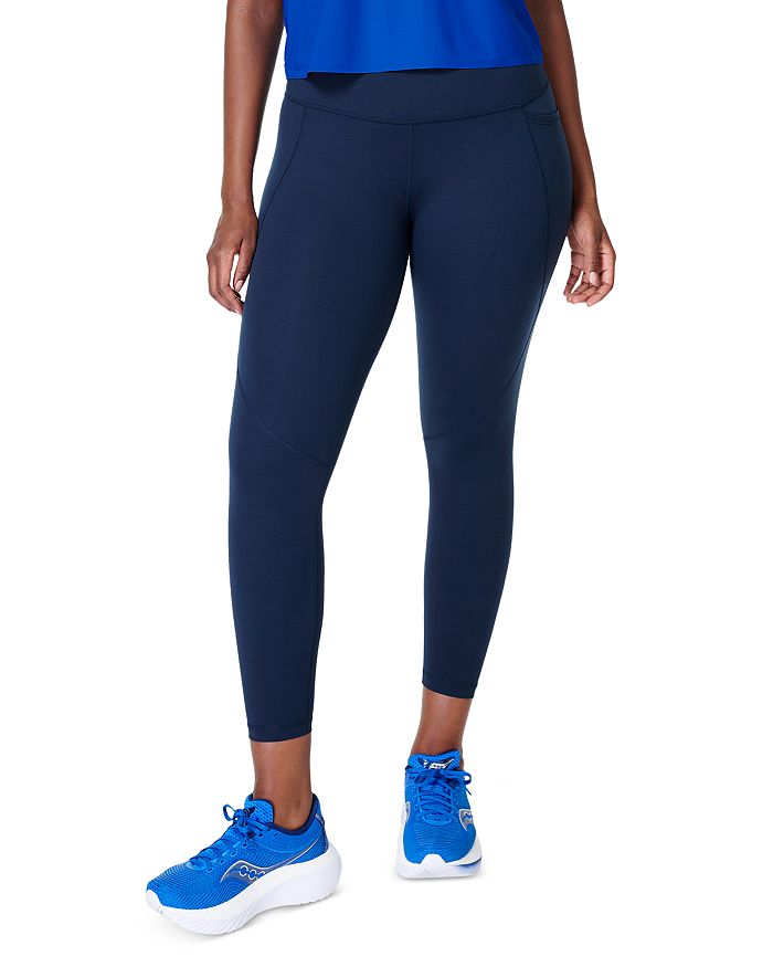 Shop Sweaty Betty Power 7/8 Workout Leggings In Navy Blue