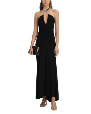 Iris Printed Tie Jersey Dress
