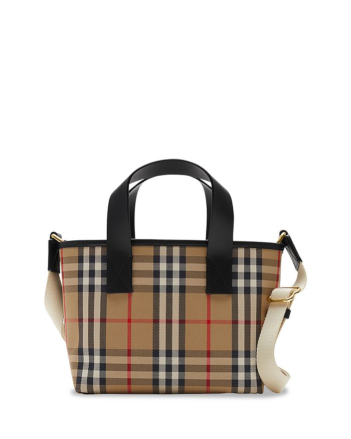 Burberry Girls' Check Canvas Tote | Bloomingdale's