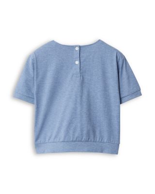 Girls' Embroidered Graphic Cotton Tee - Little Kid, Big Kid