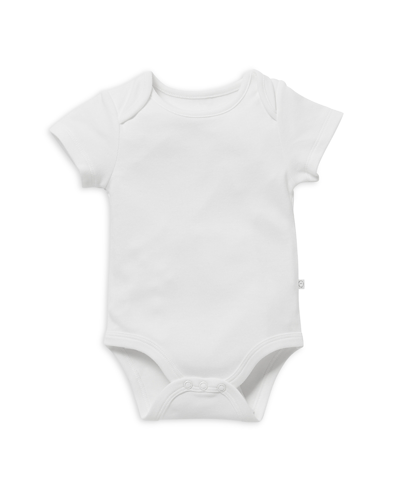 Shop Mori Unisex Short Sleeve Bodysuit - Baby In White