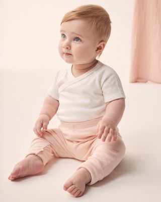 Unisex Short Sleeve Kimono Bodysuit - Baby