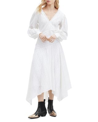 ALLSAINTS - Avianna Broderie Handkerchief Hem Dress
