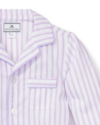 Girls' Lavender French Ticking Pajama Set - Baby, Little Kid, Big Kid