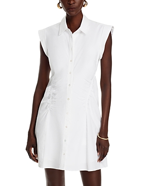 Shop Veronica Beard Talulah Shirt Dress In White