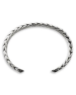 Sterling Silver Men's Hammered Cuff Bracelet