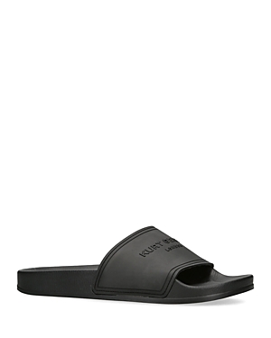 Kurt Geiger Logo Pool Slides In Charcoal