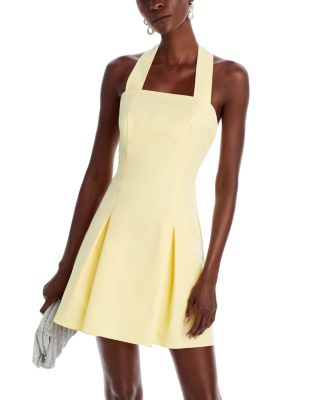 Yellow Cocktail Dress with Bow