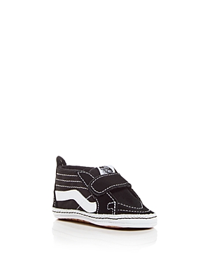 Shop Vans Unisex Sk8-hi Crib Shoe Sneakers - Baby In Black/true White