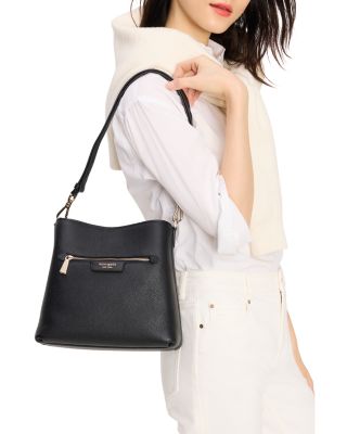 Hudson Pebbled Leather Shoulder Bag
